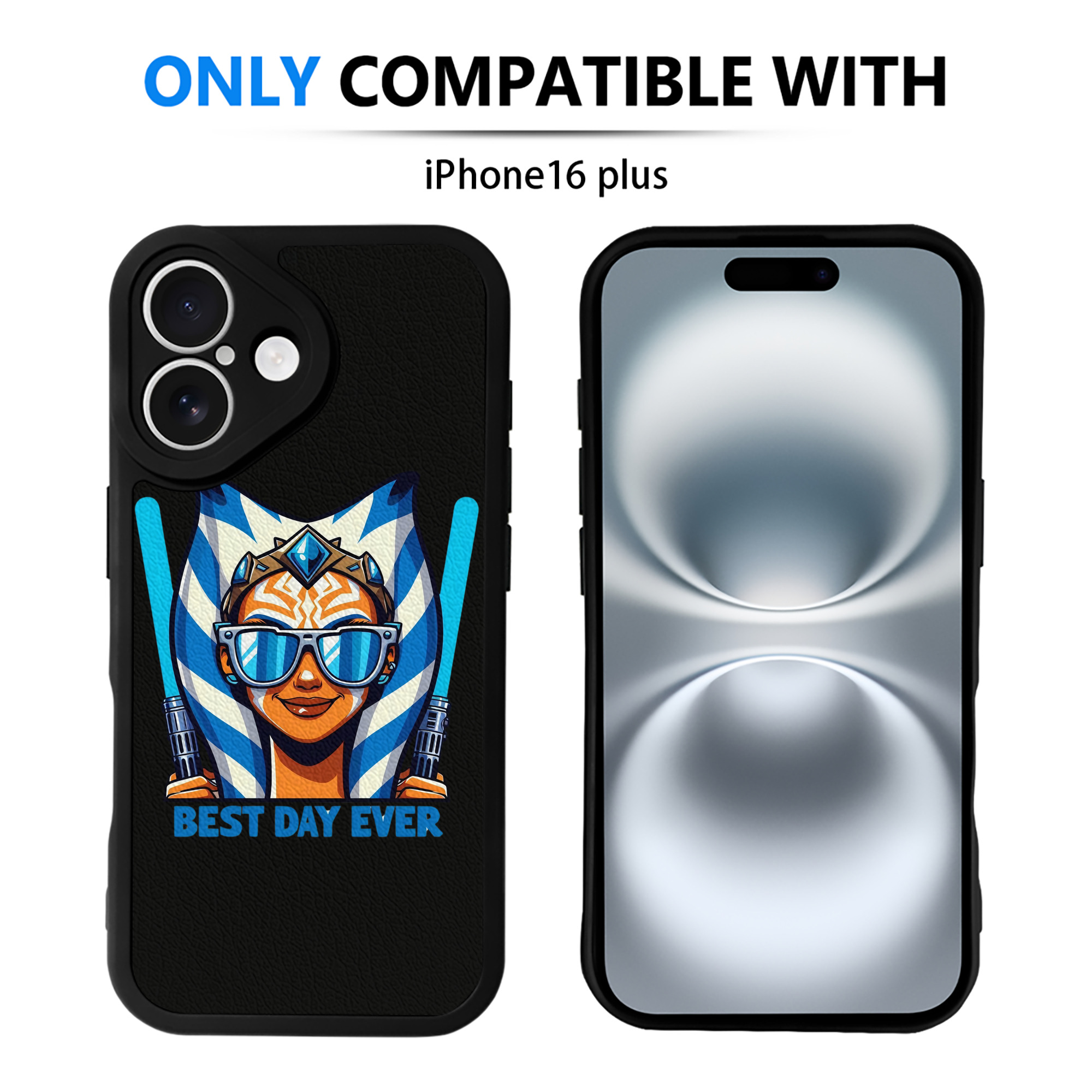 （画像用） スター・ウォーズ Star Wars 【iPhone 16シリーズ対応】シリコンスマホケース（レザー調） 材質：シリコン